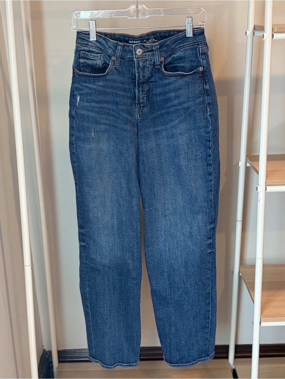 Old Navy Women's Straight Leg Jeans in Indigo